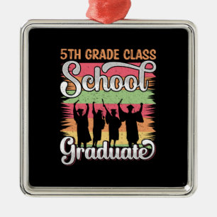 Geschenk für Lehrer   5th Grade School Graduate Ornament Aus Metall