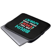 Geschenk für Lehrer Bruh Show Your Work Laptopschutzhülle (Vorne Knopf)