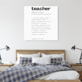 Geschenk für Lehrer - Definition des Lehrers vorha Leinwanddruck (Insitu (Schlafzimmer))