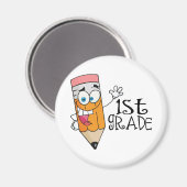 Geschenk für Lehrer der 1. Klasse Magnet (Vorderseite/Rückseite)