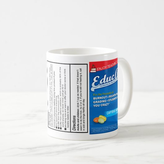 Geschenk für Lehrer: EducAid-Tasse Kaffeetasse (VorderseiteRechts)