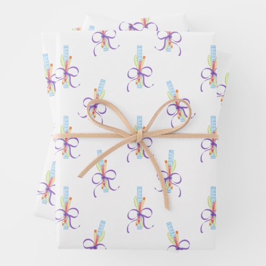 Geschenk für Lehrer Geschenkpapier Set (Beispiel)