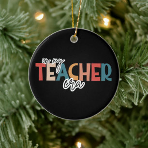 Geschenk für Lehrer in meiner Lehrerära Keramik Ornament