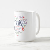 Geschenk für Lehrer Kaffeetasse (VorderseiteRechts)
