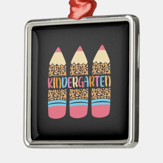 Geschenk für Lehrer | Kindergarten Ornament Aus Metall (Links)