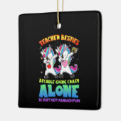 Geschenk für Lehrer | Lehrerberufe wegen Verrückth Keramikornament (Links)