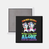 Geschenk für Lehrer | Lehrerberufe wegen Verrückth Magnet (Vorderseite/Rückseite)