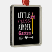 Geschenk für Lehrer | Little Miss Kinder Garten Ornament Aus Metall (Rechts)
