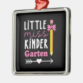 Geschenk für Lehrer | Little Miss Kinder Garten Ornament Aus Metall (Links)