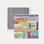 Geschenk für Lehrer Magnet (Vorderseite/Rückseite)