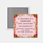 Geschenk für Lehrer Magnet (Vorderseite/Rückseite)