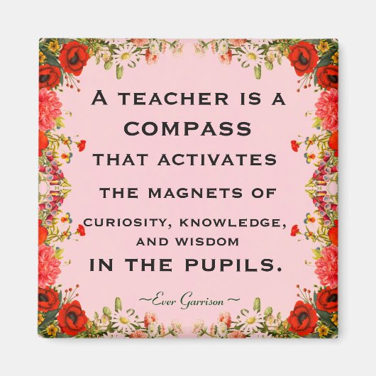 Geschenk für Lehrer Magnet (Vorne)