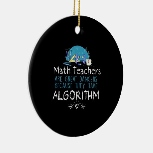Geschenk für Lehrer | Mathematiklehrer - Algorithm Keramik Ornament (Rechts)