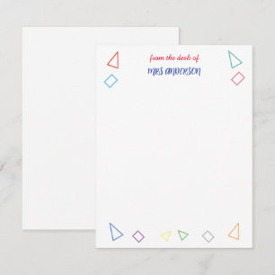 Geschenk für Lehrer Mitteilungskarte