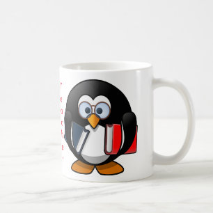 Geschenk für Lehrer - niedlicher Penguin auf Kaffeetasse