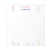 Geschenk für Lehrer Notizblock (Vorderseite)