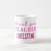 Geschenk für Lehrer, Personalisiert danke Kaffeetasse (Mittel)