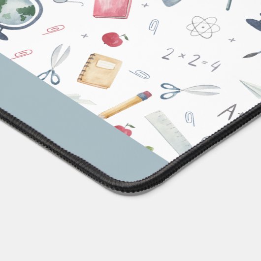 Geschenk für Lehrer | Personalisiertes Wasserfarbm Schreibtischunterlage (Ecke)