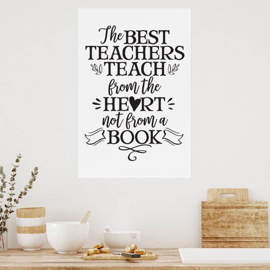 Geschenk für Lehrer Poster (Küche)