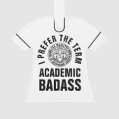 Geschenk für Lehrer/Professor Academic Badass 2 Ornament (Rückseite)