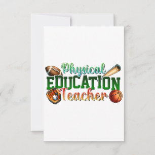 Geschenk für Lehrer Sportlehrer Dankeskarte