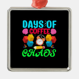 Geschenk für Lehrer Tage des Kaffeehauses Ornament Aus Metall