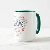 Geschenk für Lehrer Tasse (VorderseiteRechts)
