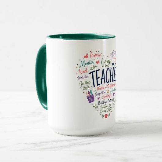 Geschenk für Lehrer Tasse (Vorderseite Links)