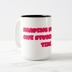 Geschenk für Lehrer und Schülerbildner zur Zukunft Zweifarbige Tasse