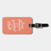 Geschenk für Line Dancer Funny Dancing Pub Custom Gepäckanhänger (Vorderseite horizontal)