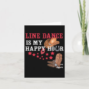 Geschenk für Line Dancers Line Tanz ist meine glüc Karte
