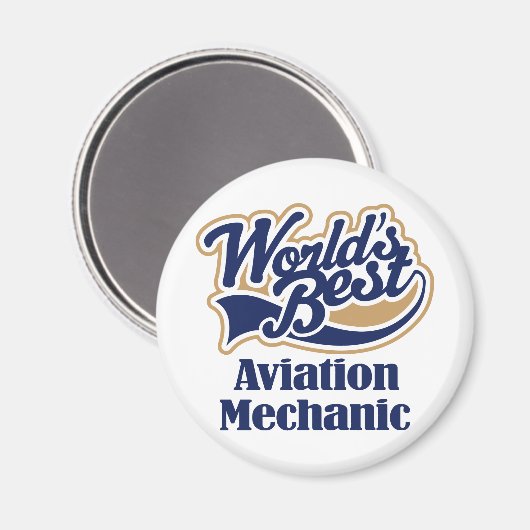 Geschenk für Luftverkehrsmechaniken Magnet (Vorderseite/Rückseite)