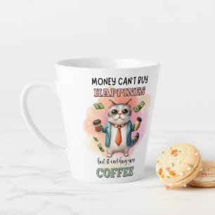 Geschenk für lustige Katzenliebhaber, Geld kann ni Milchtasse