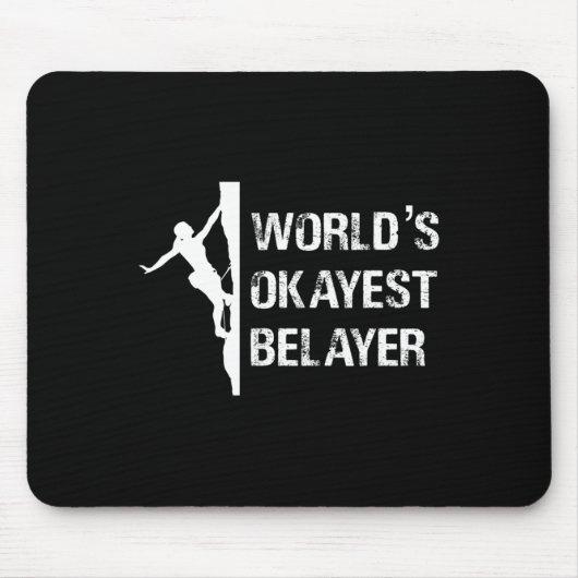 Geschenk für Mädchen, die okay sind beim Sichern, Mousepad (Vorne)