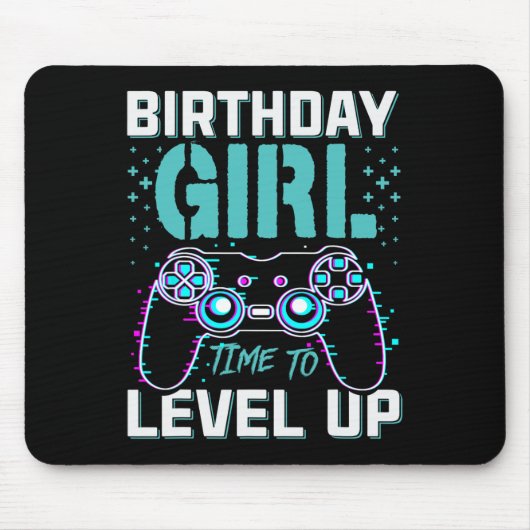 Geschenk für Mädchen, Zeit zum Levelaufstieg, cool Mousepad (Vorne)