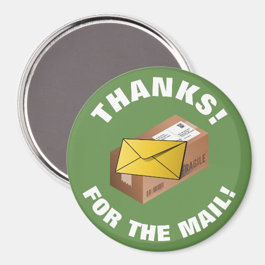 Geschenk für Mailman | Rundmagnet Magnet (Vorderseite/Rückseite)