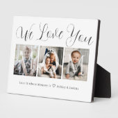 Geschenk für Mama 3 Foto Collage Plaque Fotoplatte (Seite)