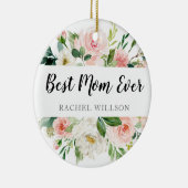 Geschenk für Mama | Best Mama Ever Christmas Ornam Keramik Ornament (Rechts)