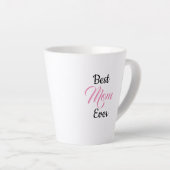 Geschenk für Mama - Beste Mama je - personalisiert Milchtasse (Rechte Ecke)