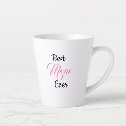 Geschenk für Mama - Beste Mama je - personalisiert Milchtasse (Rechts)
