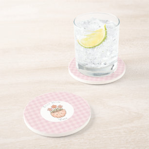 Geschenk für Mama, Beste Mama überhaupt, Rosa Kari Getränkeuntersetzer