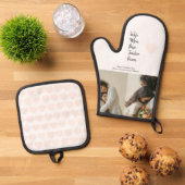Geschenk für Mama, Chef, Lehrer oder Ehefrau - Ofenhandschuh & Topflappen-Set (Oben Unten)