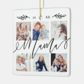 Geschenk für Mama | Entenkinder - FotoCollage Keramikornament (Links)