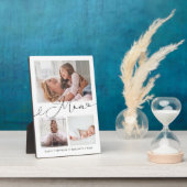 Geschenk für Mama | Erinnerungen 3 FotoCollage Fotoplatte (Seite)