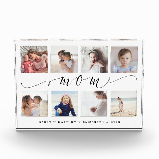 Geschenk für Mama | Family Foto Keepake Collage (Vorderseite)