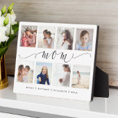 Geschenk für Mama | Family Foto Keepake Collage Fotoplatte