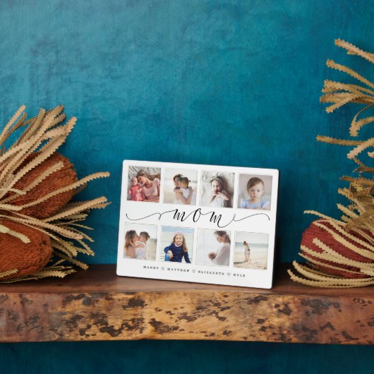 Geschenk für Mama | Family Foto Keepake Collage Fotoplatte (Seite)