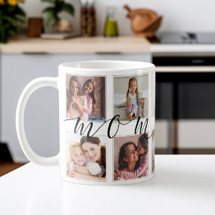 Geschenk für Mama   Family Foto Keepake Collage Kaffeetasse