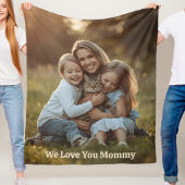 Geschenk für Mama Fleece-Decke Foto Muttertag Fleecedecke
