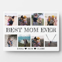 Geschenk für Mama Fotocollage Plaque mit Easel